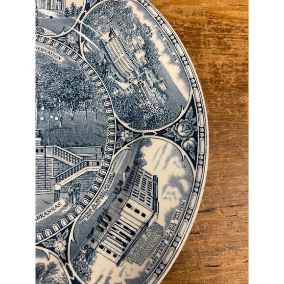 Jon Roth Historical Souvenir Plate of Arkansas. - Picture 4 of 6